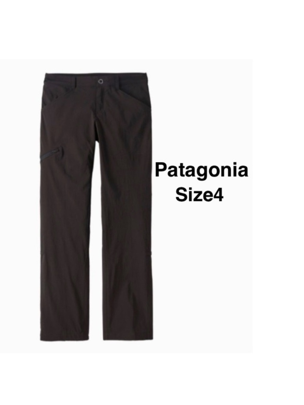 Patagonia Hiking Soft Shell Lightweight Pants Black size 4 Women's  ⭐️⭐️⭐️⭐️